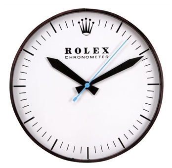 Vintage 1970 Rolex Chronometer Electric Wall Clock